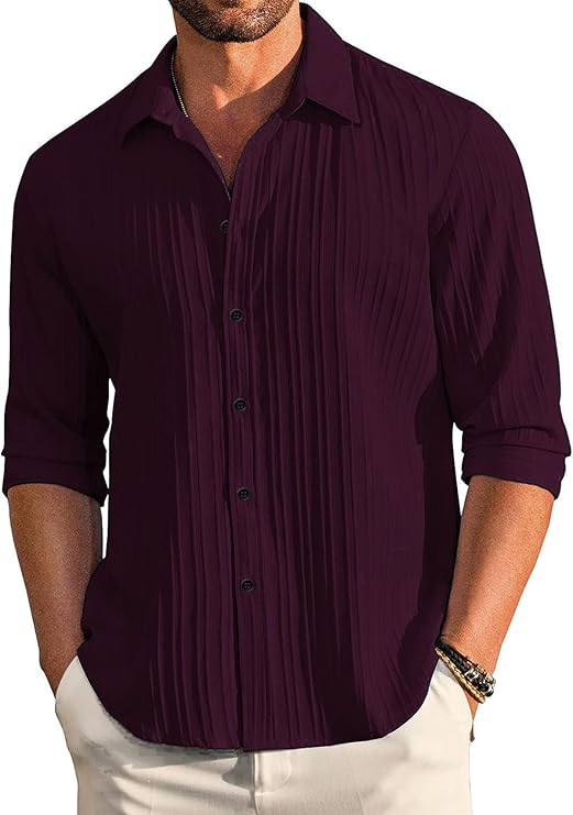 DEELMO Men's  Shirts