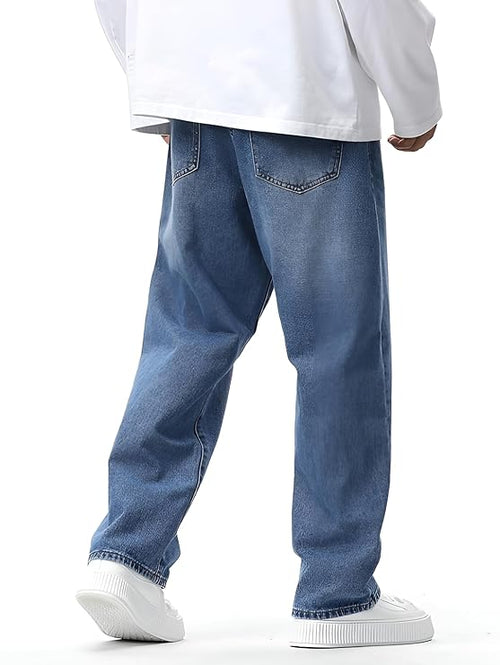 Martin Men Jeans Baggy Man Loose Fit High  Stretchable Casual Wear Jeens