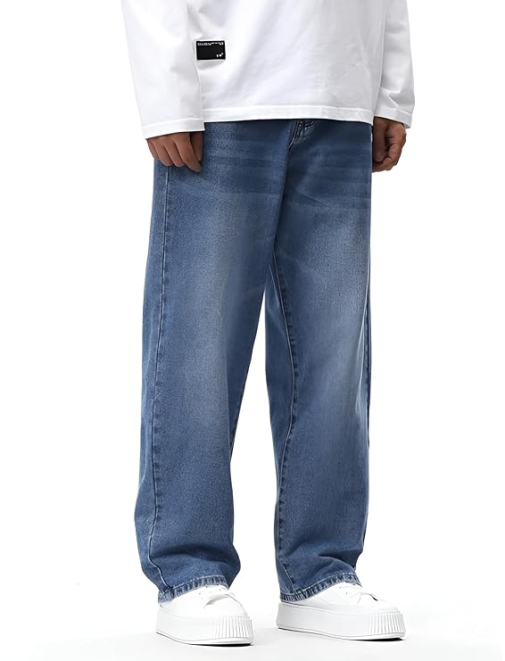 Martin Men Jeans Baggy Man Loose Fit High  Stretchable Casual Wear Jeens