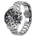 Quartz Watch – Deep Blue-Black Dial, Stainless Steel
