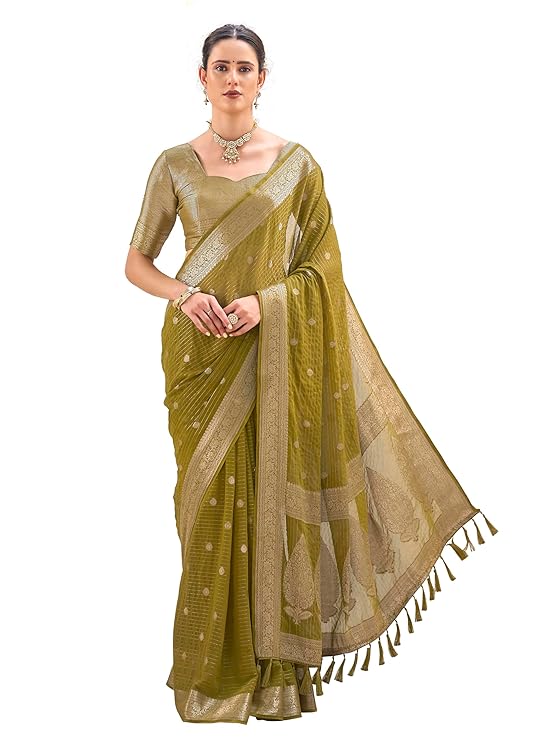 Latest Cotton Party Sari collections With Blouse Piece for Wedding sadi